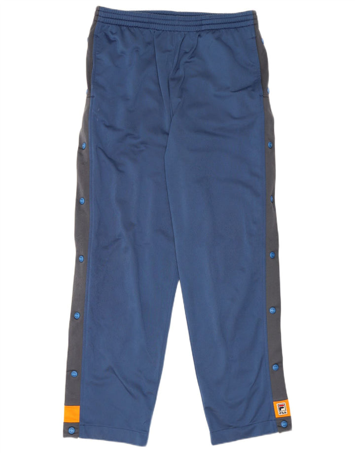 Fila Hombre Pantalones De Chándal Poliéster Color Block Azul Medio