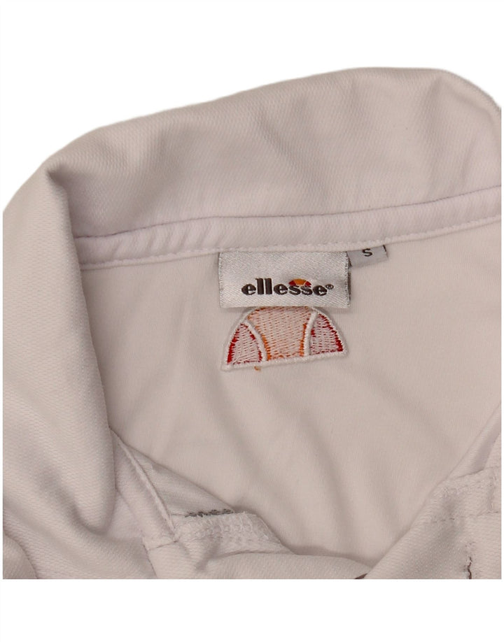 Polo Ellesse Hombre Pequeño Blanco A Rayas