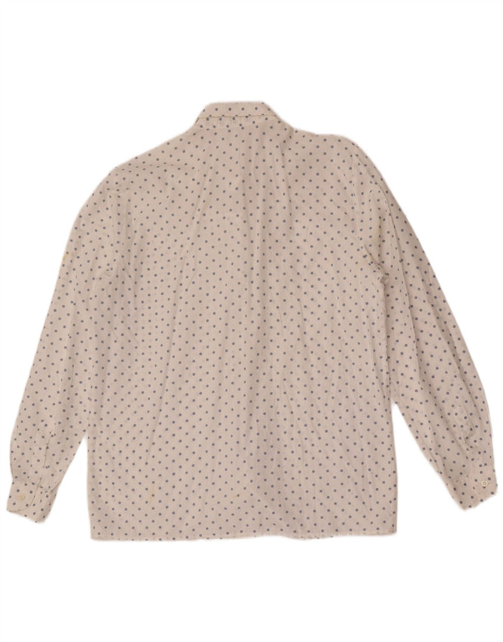 Emmanuel Schvili Camisa Mujer UK 40 XL Blanco Moteado