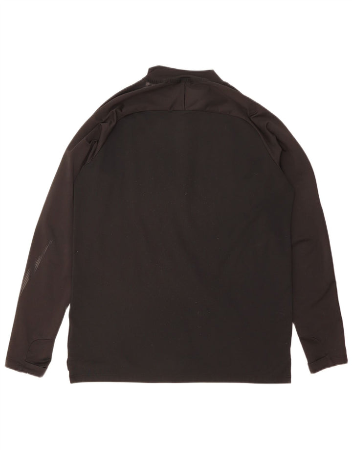 Nike Dri Fit Graphic Pullover Chándal Top Mediano Negro Colorblock