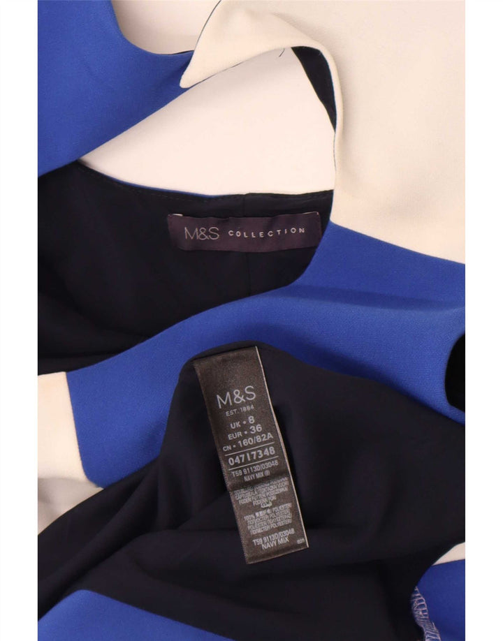 Marks & Spencer Vestido tubo para mujer UK 8 Pequeño Bloque de color multicolor