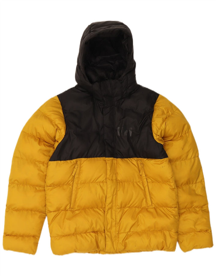 Helly Hansen Chaqueta acolchada con capucha para niños 13-14 años, color amarillo