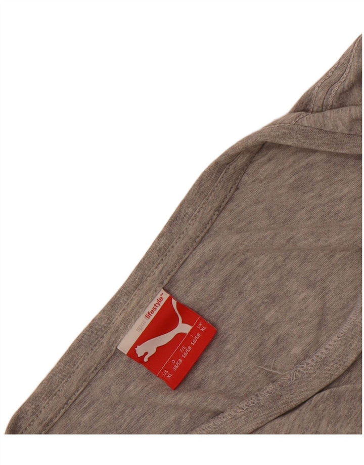 Puma Camiseta gráfica para hombre Top XL gris moteado