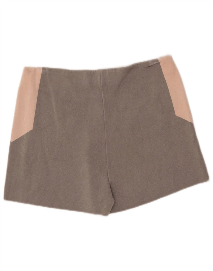 Benetton Shorts Casual Mujer W30 Gris Medio Colorblock