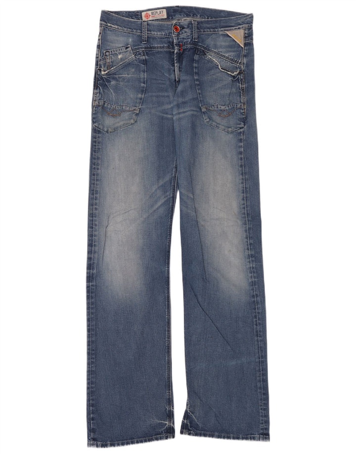 Replay Vaqueros Bootcut para hombre W33 L36 Algodón azul