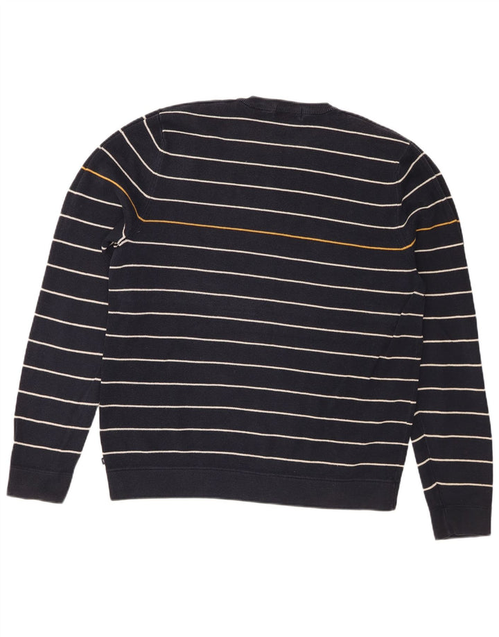 Marks & Spencer Jersey de cuello redondo azul Harbor para hombre Azul marino mediano