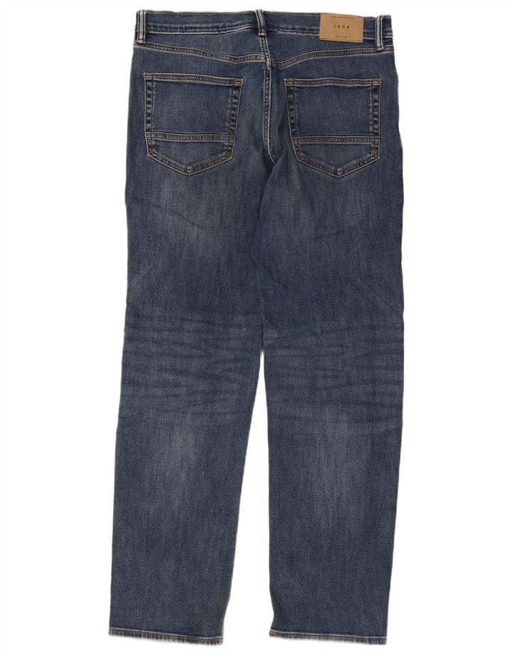 Marks & Spencer Vaqueros rectos para hombre W34 L31 Algodón azul