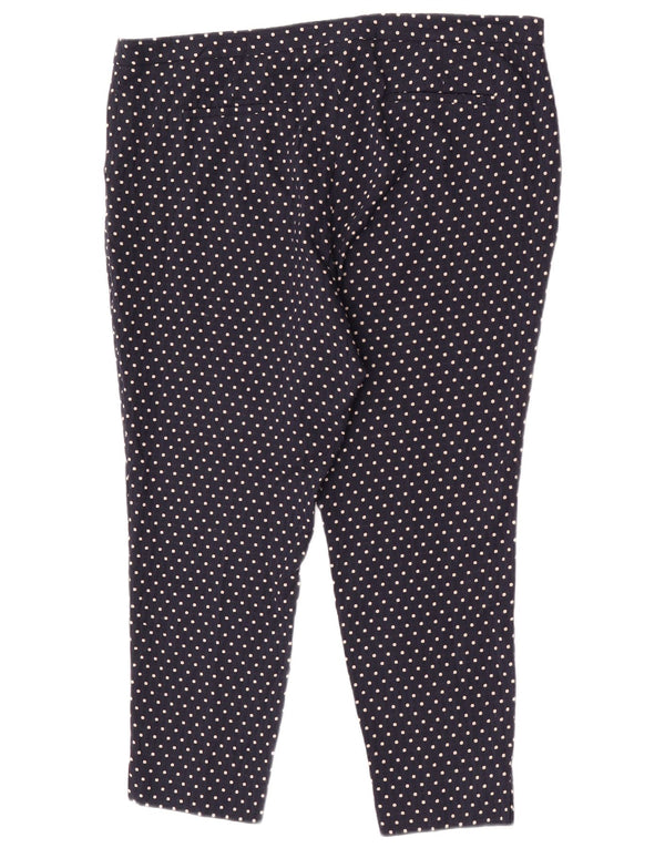 Marks & Spencer Pantalones Chinos para Mujer UK 20 2XL W40 L26 Azul Marino Manchado
