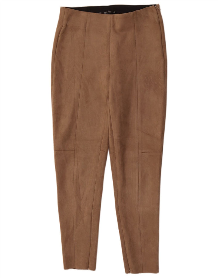 Zara Mujer Pantalón Pitillo Mediano W28 L28 Marrón