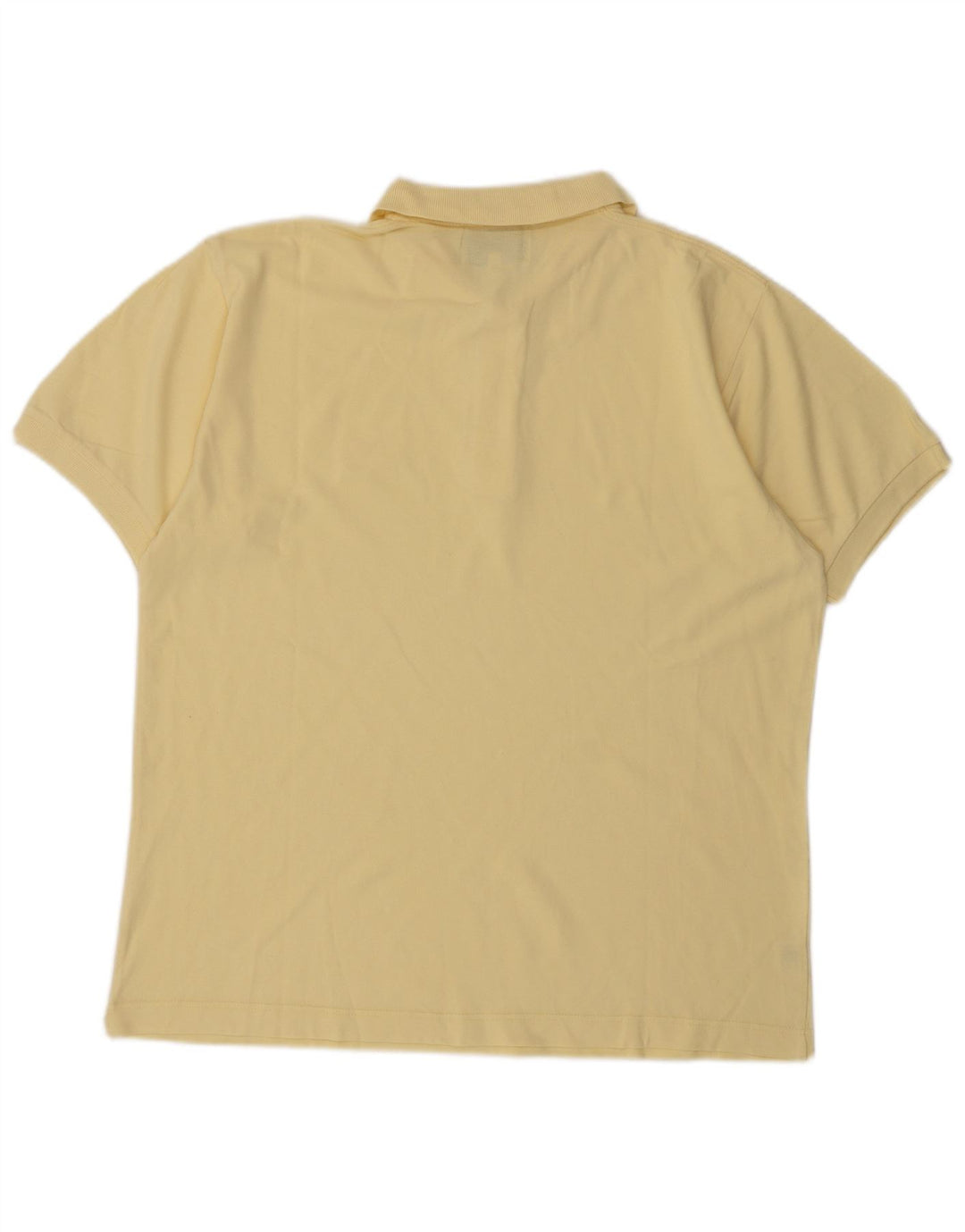 James Dillon Polo para hombre de algodón amarillo grande