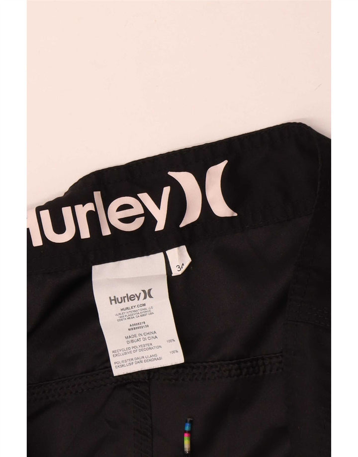 Hurley Bañador Corto Hombre Grande Poliéster Negro