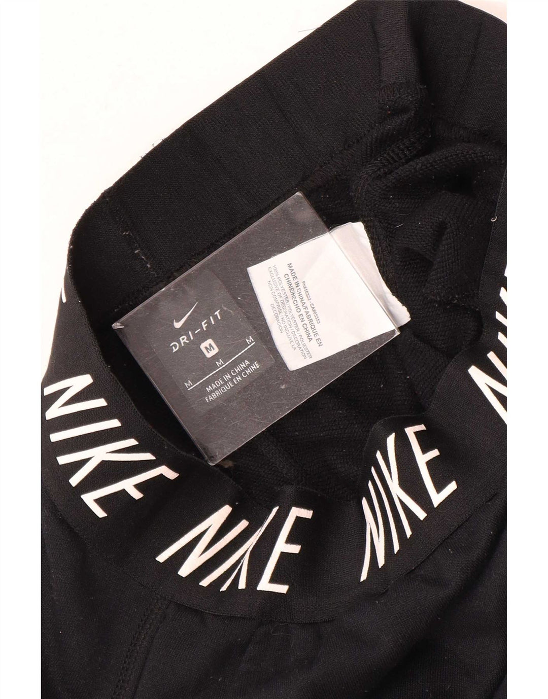 Nike Pantalones de chándal gráficos para Mujer Joggers UK 12 Mediano Negro Poliéster