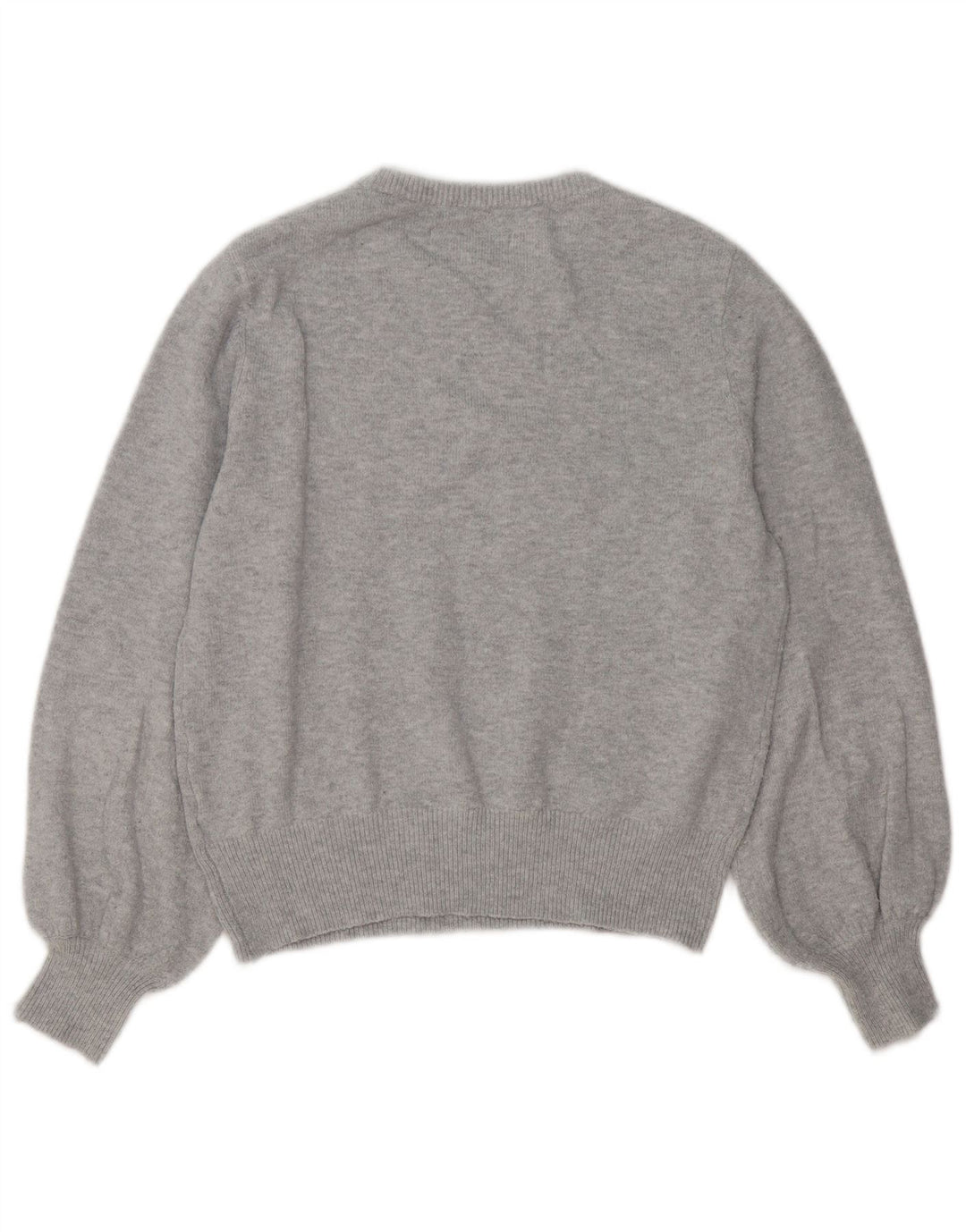 JACK WILLS Suéter tipo jersey de gran tamaño con cuello redondo para mujer UK 8 Small Grey