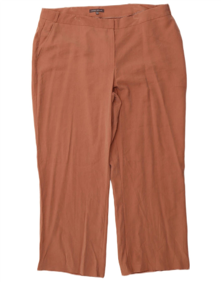 LAURA ASHLEY Pantalones chinos rectos para mujer UK 18 XL W38 L27 Rosa