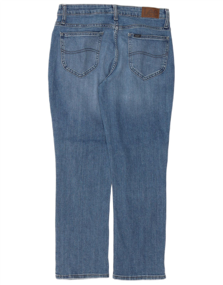 LEE Vaqueros rectos de talle medio para mujer, ajuste regular, talla 6, mediana, W28, L26, azul