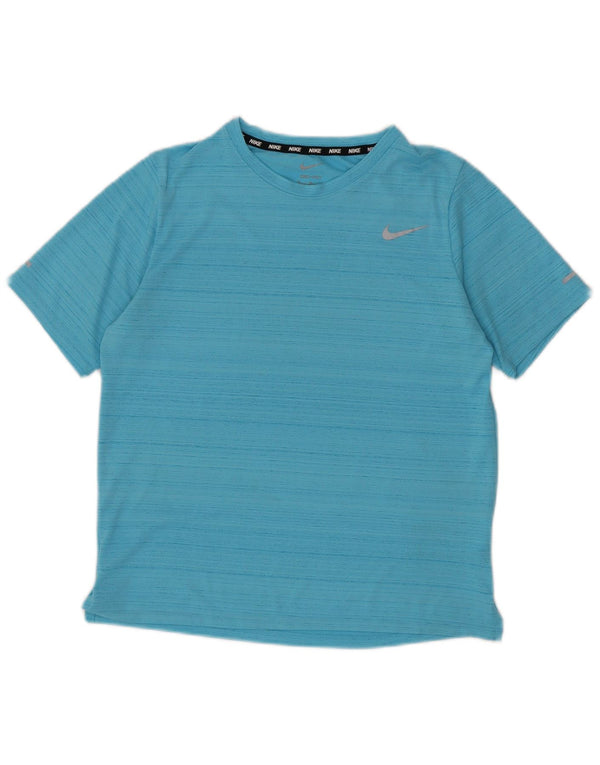 Nike Camiseta Dri Fit para niños 13-14 años XL Azul Rayas Poliéster