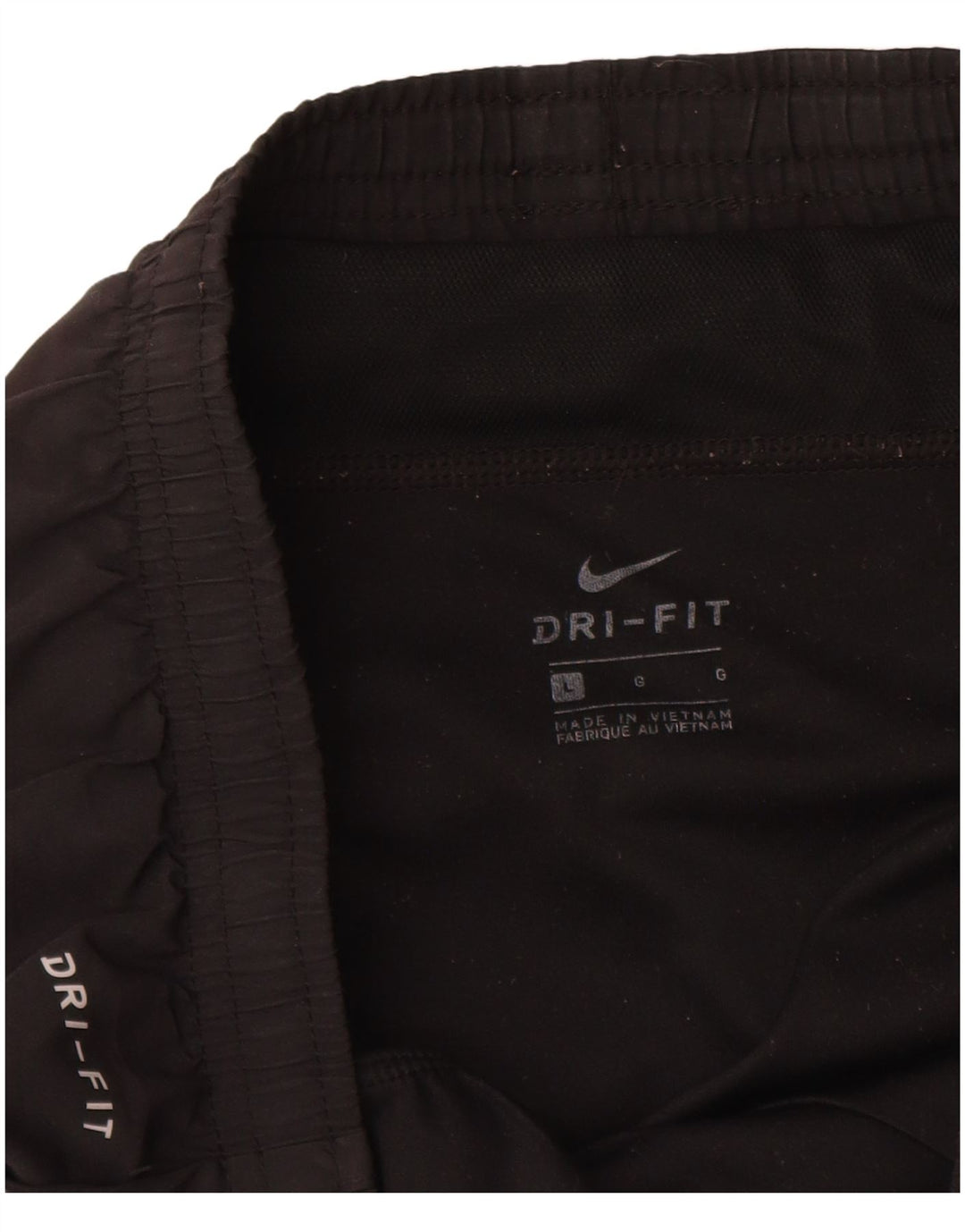 NIKE Pantalones cortos deportivos Dri Fit para mujer UK 40 Grande Poliéster negro