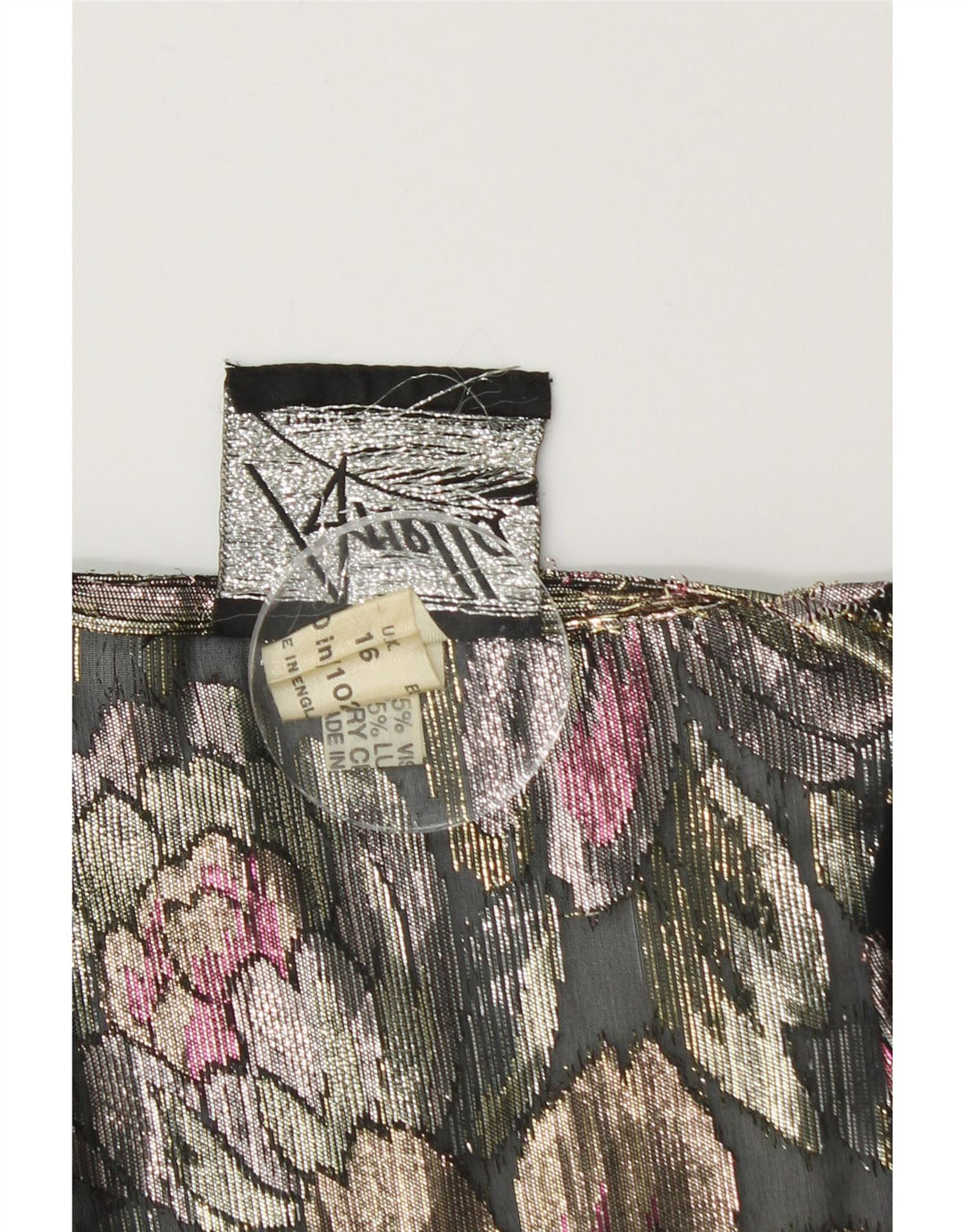 ARELLA Cárdigan corto para mujer UK 46 Grande Multicolor Floral