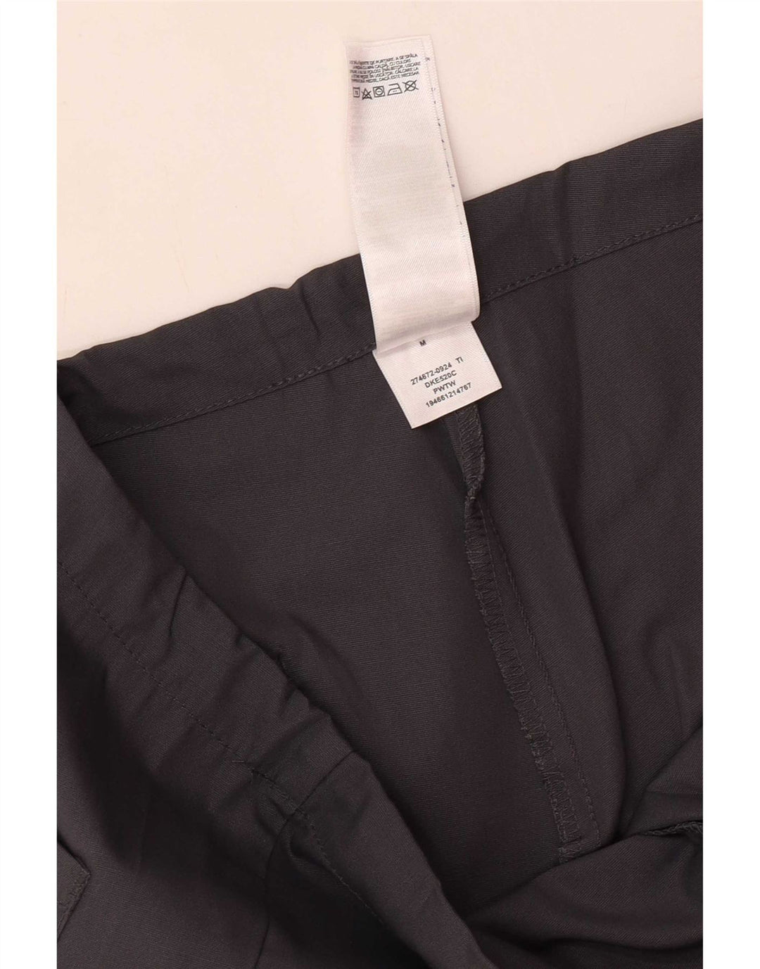 Dickies Pantalones informales rectos para hombre medianos W38 L30 poliéster gris