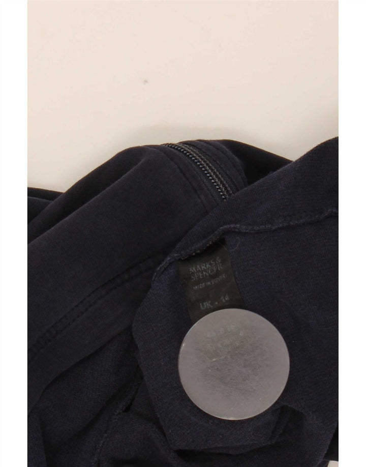 Marks & Spencer Chaqueta de chándal para mujer UK 40 Grande Algodón azul marino