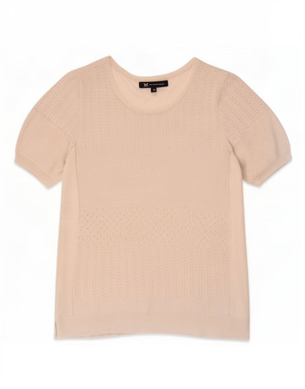 Crew Clothing Camiseta para mujer Top UK 12 Medium White Viscosa