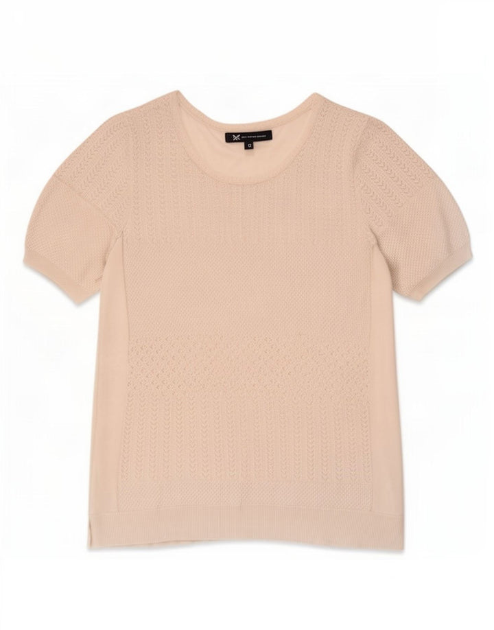 Crew Clothing Camiseta para mujer Top UK 12 Medium White Viscosa