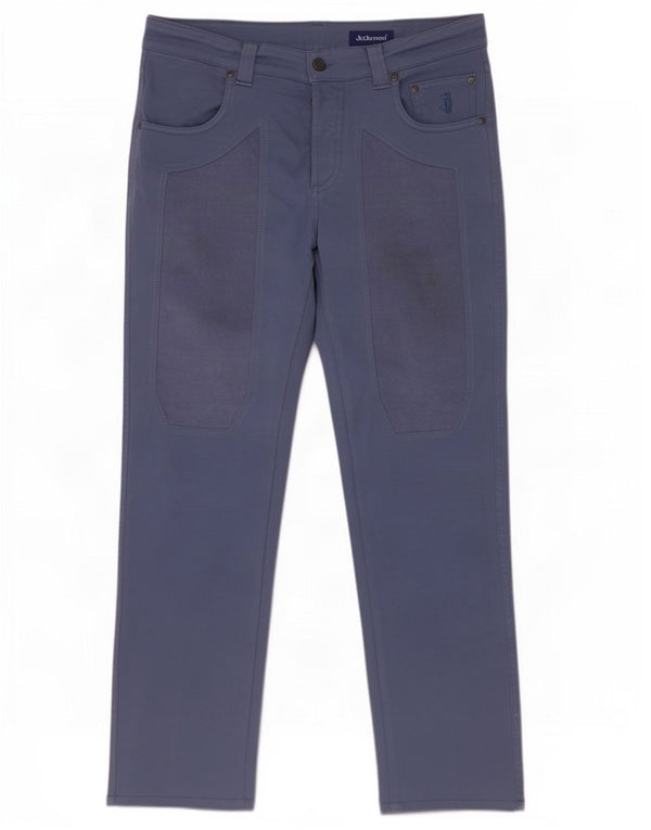 Jeckerson Pantalones Casuales Rectos Para Hombre W31 L29 Algodón Azul