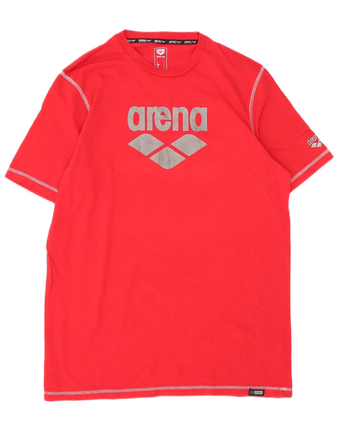 Arena - Camiseta gráfica para hombre, talla grande, algodón rojo