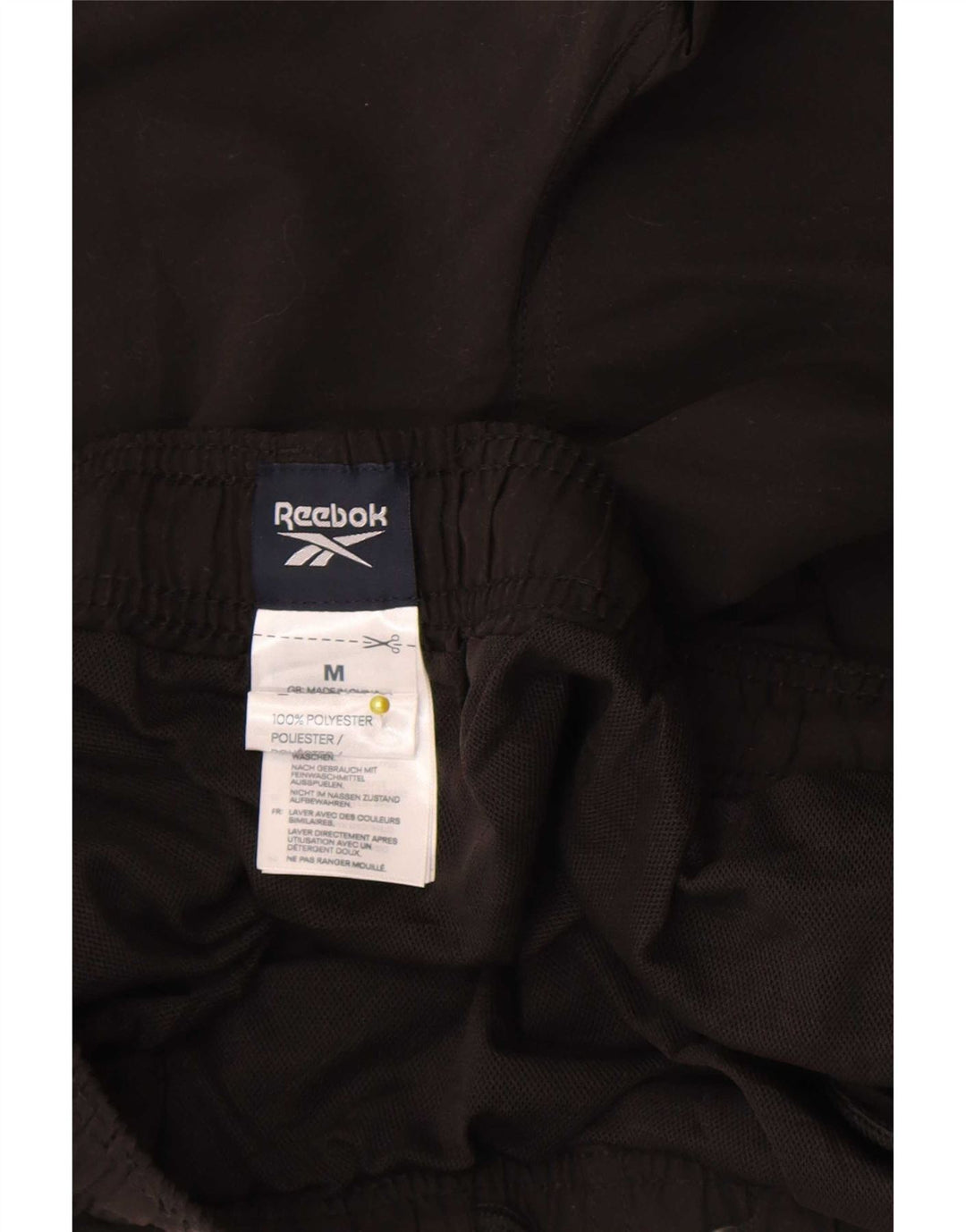 Pantalones cortos deportivos Reebok Hombre Mediano Negro Poliéster