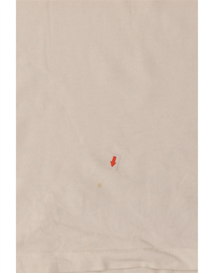 Jack & Jones Hombre Camiseta Gráfica Top Medium Blanco Algodón