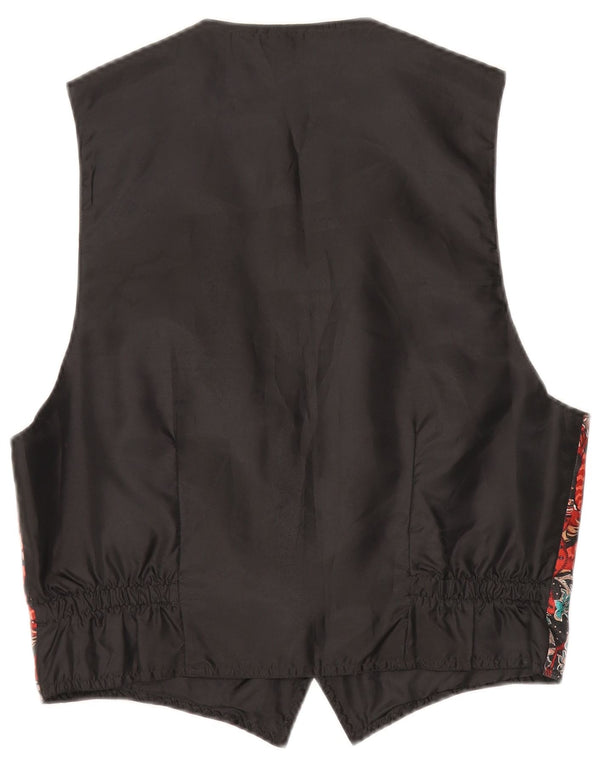 Chaleco vintage para hombre Poliéster floral multicolor medio