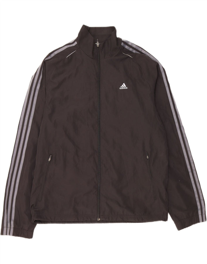 ADIDAS Mens Climacool Chándal Top Chaqueta Grande Poliéster Negro