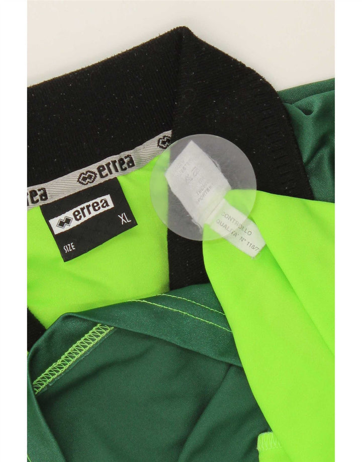 Errea Hombre Top Manga Larga XL Verde Colorblock Poliéster