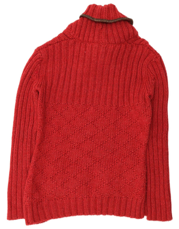 Napapijri Jersey con cuello tipo chal para mujer UK 40 XL Acrílico rojo