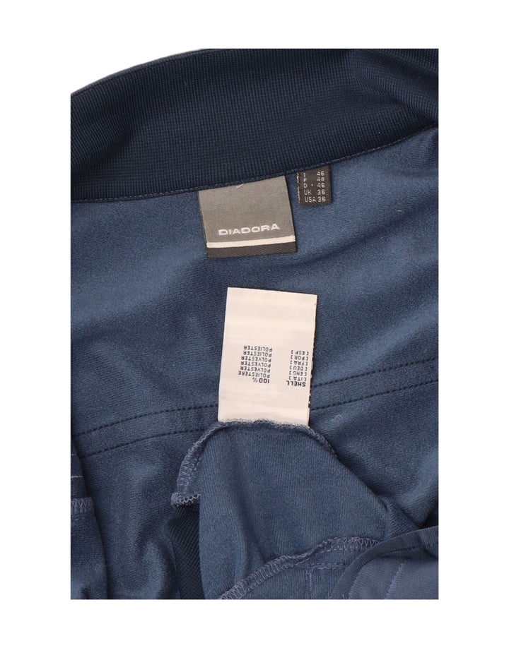 Diadora Chaqueta de chándal para hombre ES 36 Small Azul Colorblock Poliéster