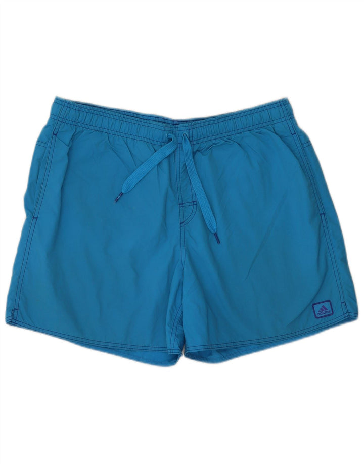 Adidas - Bañador para hombre, talla grande, nailon azul