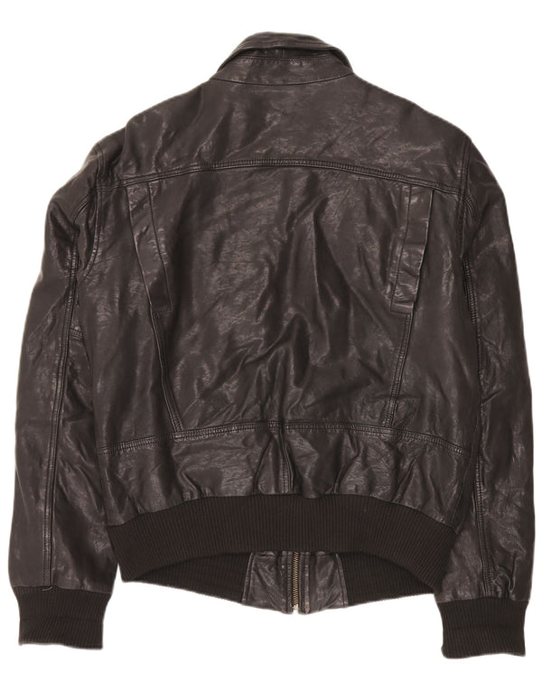 Vintage hombres chaqueta bomber militar Reino Unido 40 grande negro
