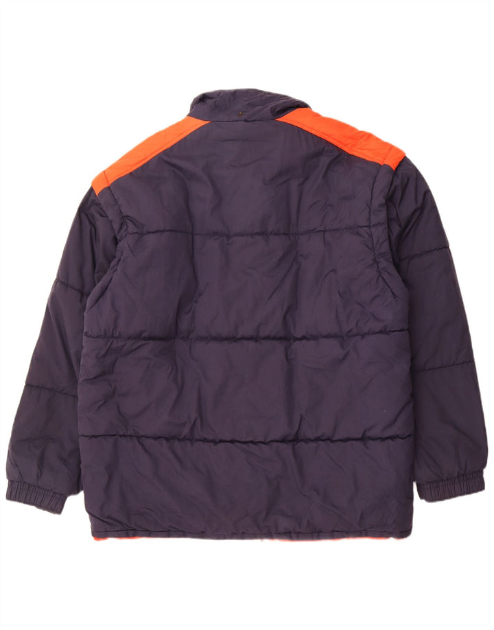 Pierre Cardin Chaqueta acolchada para hombre UK 42 XL Azul marino Colorblock