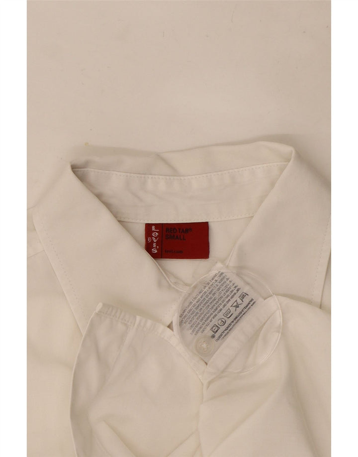 Camisa Levi's Hombre De Manga Corta Small White Cotton
