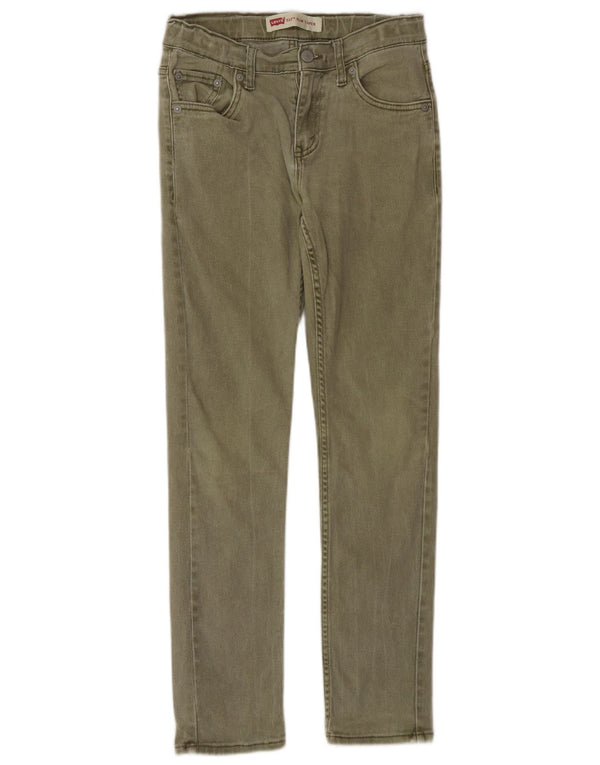 Levi's Jeans 512 Slim Tapered para niños 13-14 años W28 L29 Algodón Caqui
