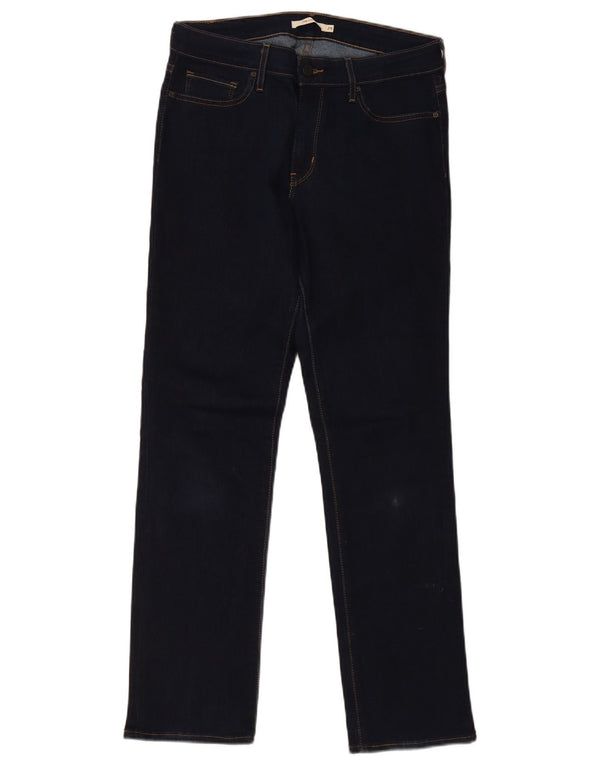 Vaqueros Levi's Mujer 714 Rectos W29 L31 Algodón Azul Marino