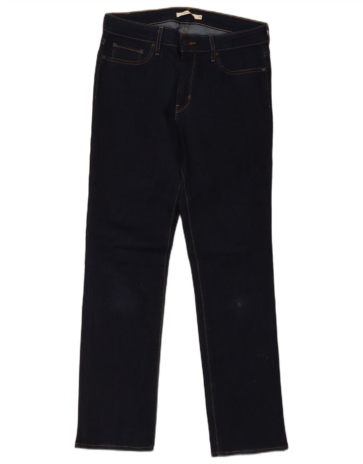 Vaqueros Levi's Mujer 714 Rectos W29 L31 Algodón Azul Marino
