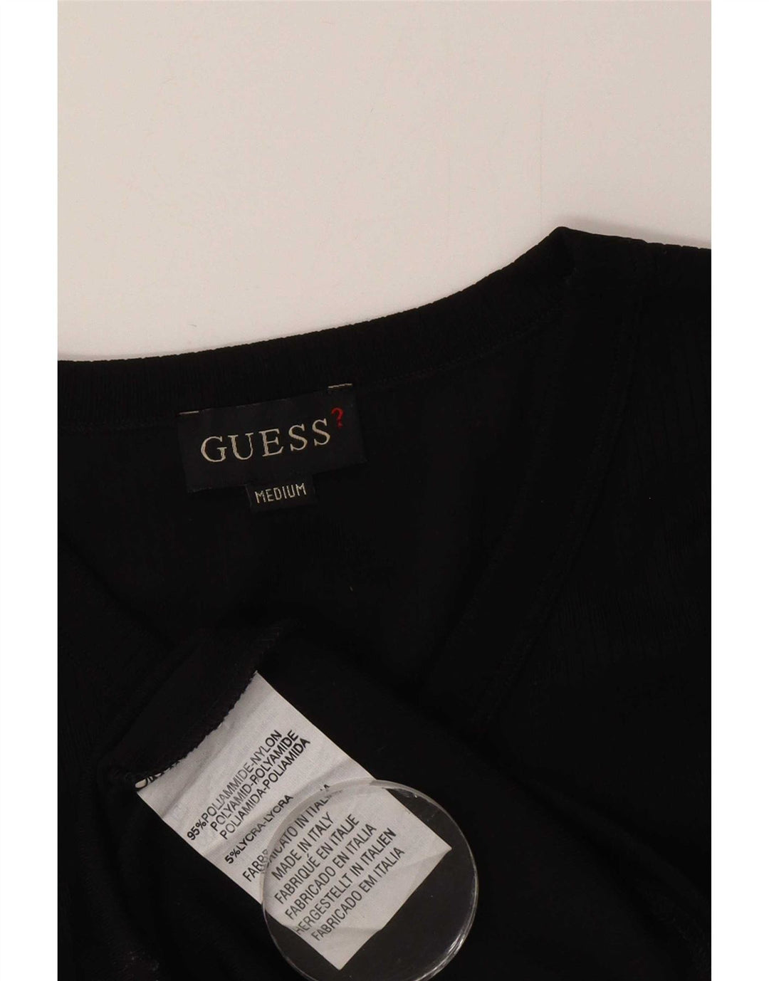 Camiseta Guess Hombre Top Medium Nylon Negro