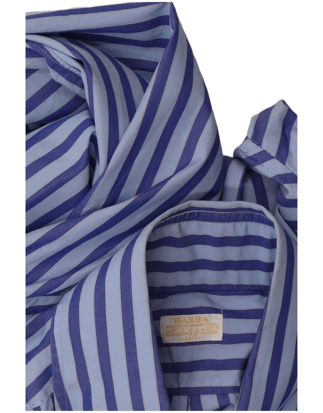 Camisa Barba Mujer Talla 40 15 Rayas Azul Medio