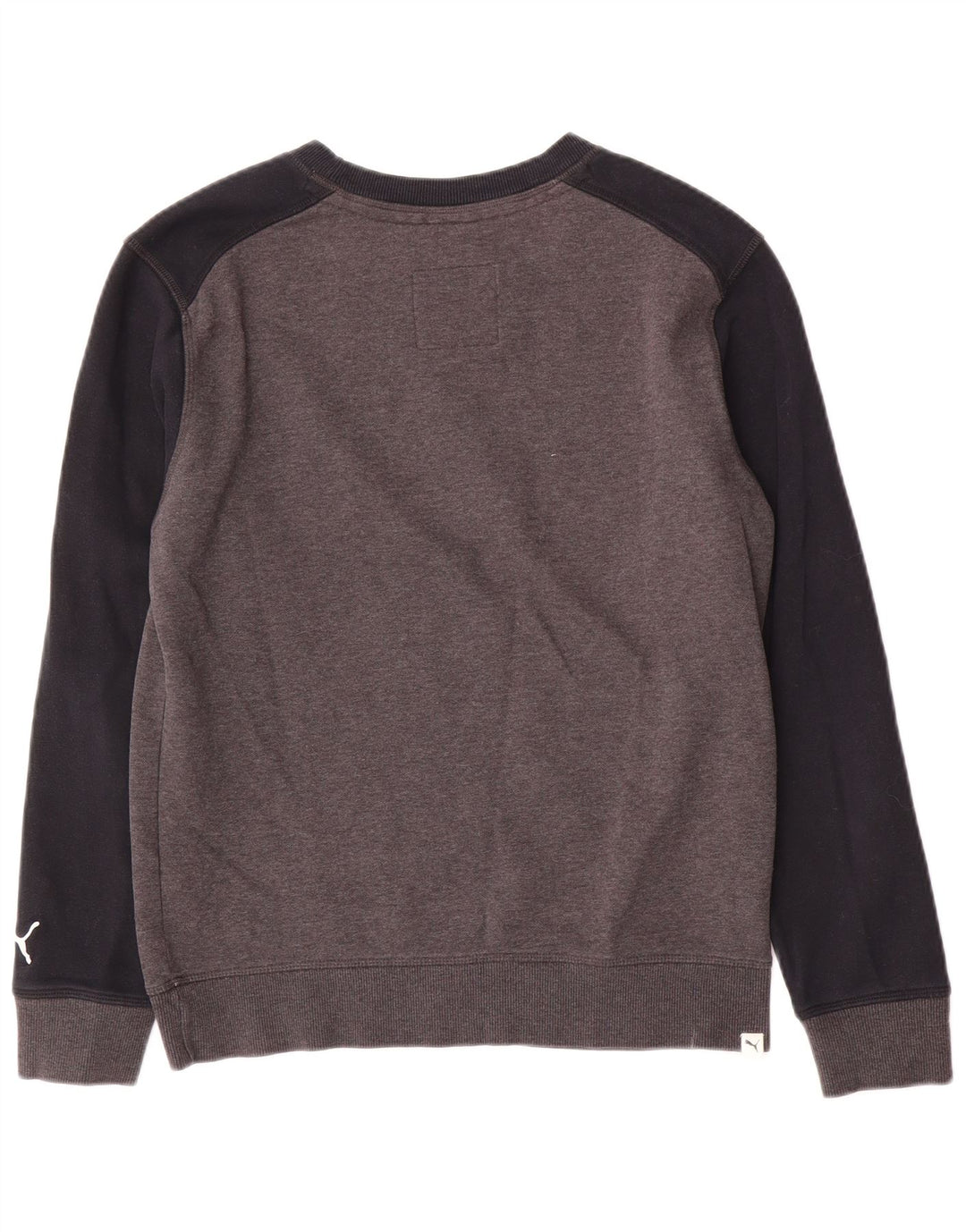 Puma Hombre Sudadera Gráfica Jumper Small Gris Colorblock Algodón