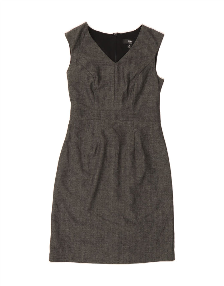 MOSSIMO Womens Stretch Sheath Dress US 6 Medium Grey Herringbone Vintage Mossimo and Second-Hand Mossimo from Messina Hembry 