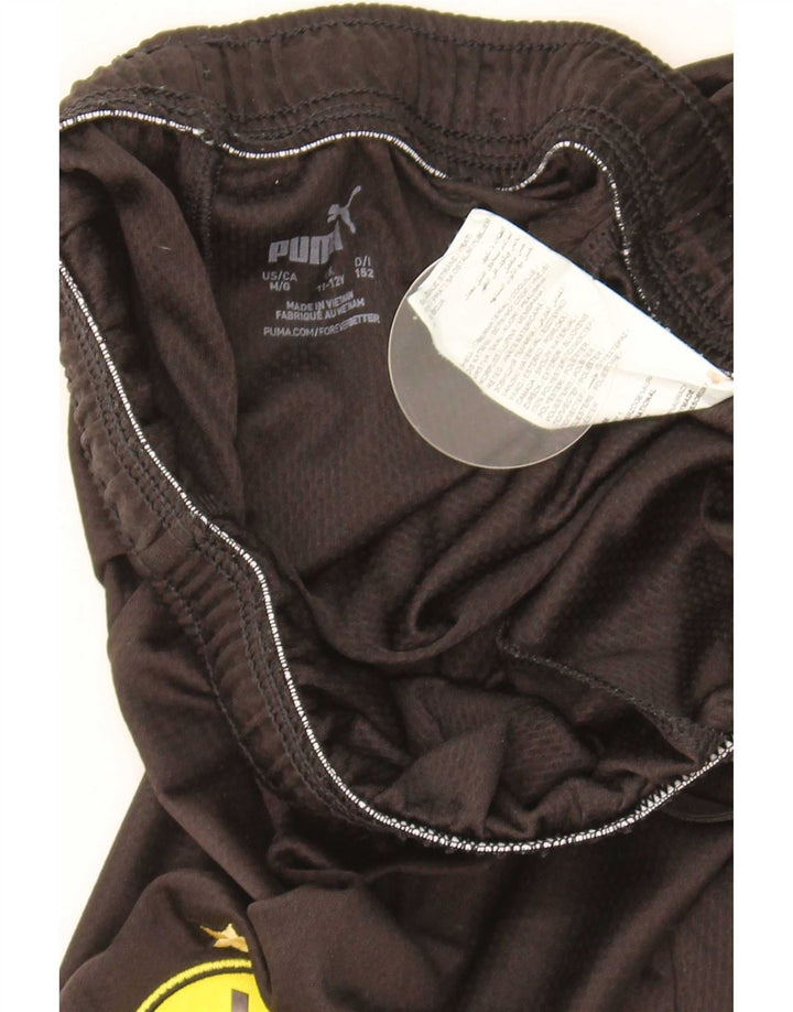 Puma Boys BVB Dortmund Sport Shorts 11-12 años Negro Poliéster