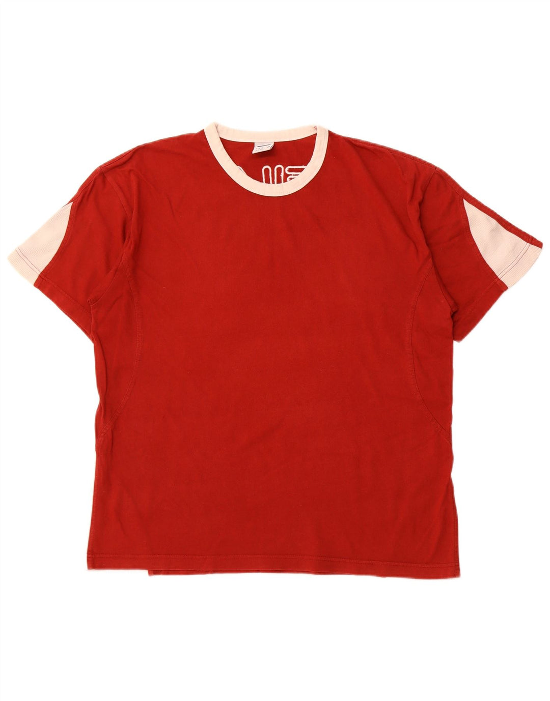 FILA Camiseta gráfica para hombre Top Medium Red Colourblock