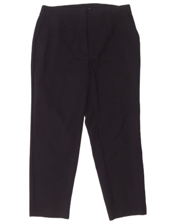 Marks & Spencer Pantalones cortos de cintura alta para mujer UK 14 Medium W30 L25 Nav