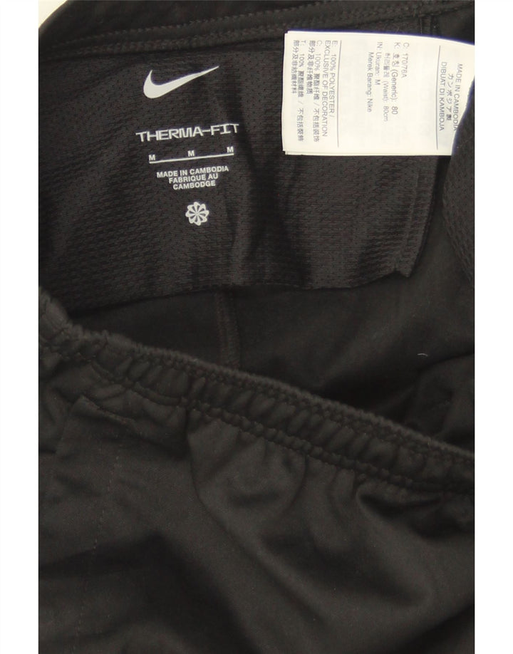 NIKE Hombre Therma-Fit Chándal Pantalón Mediano Negro Poliéster
